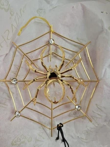 24K vergoldet Kristall Spinne Ornament für Weihnachtsbaum Geschenk Legend Story - Bild 1 von 7