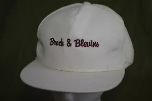 Vintage White Rope Cap Brock and Blevins Adjustable Made in USA READ!! - Picture 1 of 13