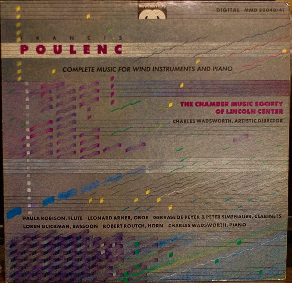 POULENC: Complete Music for Wind Instruments and Piano-M1984DGT 2LP DE PEYER - Image 1 of 1