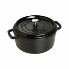 Staub Cast Iron 4-qt Round Cocotte - Matte Black Made in France