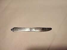 Early Georg Jensen Solid Sterling Silver Pyramid Pattern Small Knife