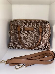 GREAT CONDITION!! DKNY, Canvas Medium Sized Bag, Colour: Cream/Brown