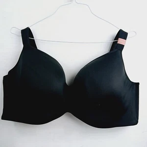 Sujetador negro deshuesado con aros Balconette ligeramente forrado Lane Bryant Cacique 50DDD - Imagen 1 de 11