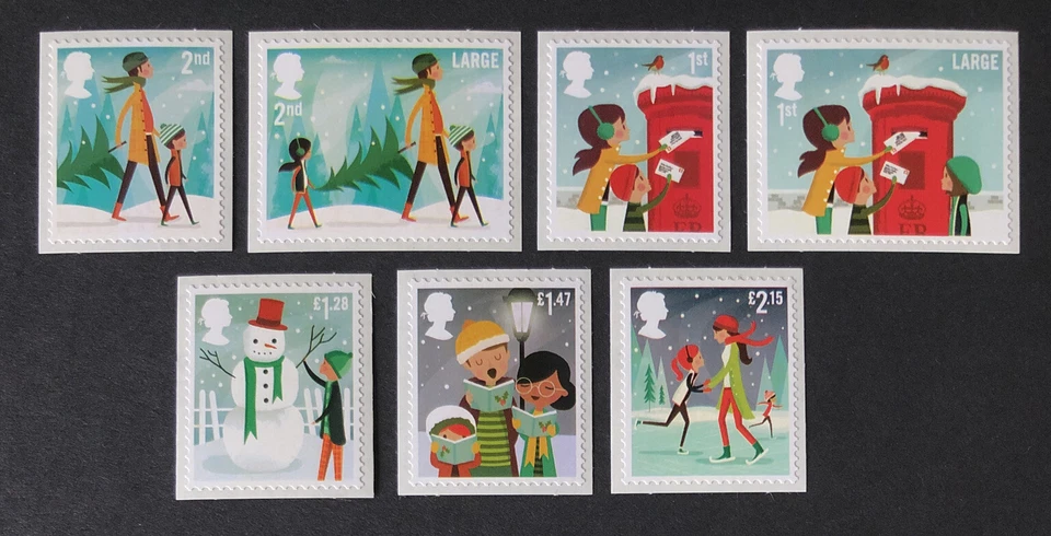 GB 2014 MNH Navidad Autoadhesivo Como Nuevo Set UMM Con P&P Reino Unido Foto 1 de 1
