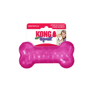 KONG Squeezz Knistern Knochen für Hunde und Welpen ~ GRÖSSE UND FARBE KOSTENLOSER VERSAND AUSWÄHLEN - Bild 1 von 6