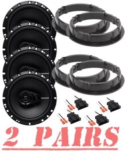 Altavoces de puerta Rockford Fosgate y kit de instalación para Volkswagen 1998-2013 delantero-trasero - Imagen 1 de 6