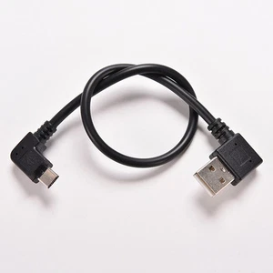 USB A 2.0 right angle male to Mini usb right angled 90°cable cord 27cm AU2YU$i - Afbeelding 1 van 5