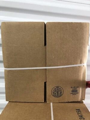 25 - 5x5x4 U-Line S-4580 Cardboard Packing Mailing Moving Shipping Boxes (5519) - Image 1 of 2