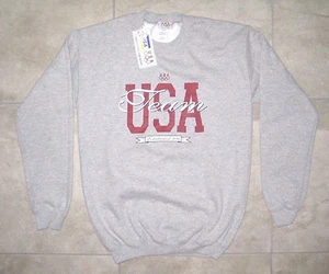 Neu mit Etikett Vintage OLYMPICS TEAM USA grau Pullover Sweatshirt Colorado Springs SMALL - Bild 1 von 11