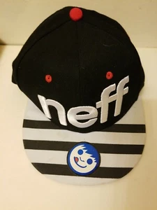 Neff Unisex One Size Adjustable Black White Embroidered Spellout Snapback Hat - Picture 1 of 7