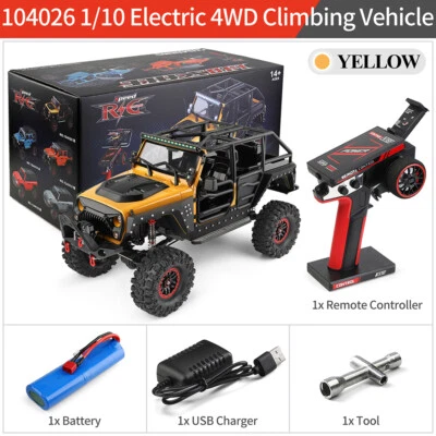 Wltoys RC 1/10 4WD RC Crawler Car 104026 2.4G Off-road 313mm Wheelbase w/ light - Image 1 of 4