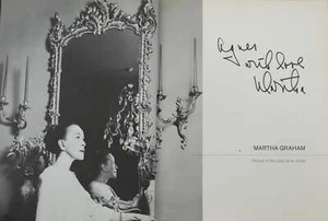 Martha Graham: Portrait of the Lady as an Artist - SIGNED TO AGNES DE MILLE - Picture 1 of 6