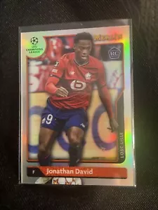 2022 Topps Merlin Soccer - Jonathan David Refractor RC Rookie Card No. 99 Lille - Foto 1 di 2