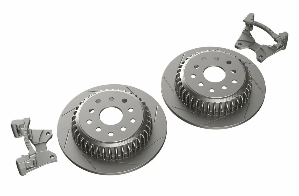 TeraFlex Rear Big Rotor Kit with Slotted Rotors for 2007-18 Jeep Wrangler JK JKU Foto 1 de 3