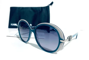 KARL LAGERFELD KL6084S 458 WEISS BLAU FARBVERLAUF DAMEN SONNENBRILLE 55-17-140 - Bild 1 von 9
