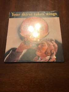 Cardboard Coca-Cola "Your Thirst Takes Wings" 1991 Advertising Sign 10x10 NEW - Picture 1 of 3