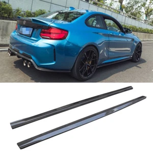 Delantal labial de extensión de faldones laterales de fibra de carbono estilo 3D para BMW F87 M2 M2C 2016UP - Imagen 1 de 10