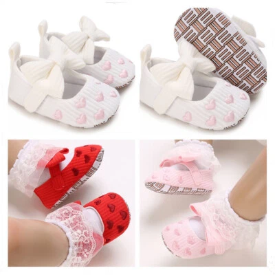 Recién Nacido Bebé Niña Cochecito Zapato Infantil Niños Princesa Arco Vestido Zapato Muñeca Conjunto 0-18 Foto 1 de 4