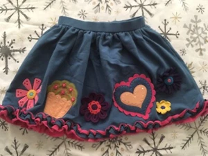 Lemon Loves Lime Sz 4 Cupcake Skirt Appliqué Detail - Picture 1 of 3