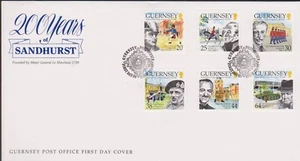 GB GUERNSEY 1999 Royal Military Academy/Sandhurst SG838/43 FDC MILITARY UNIFORMS - Picture 1 of 1