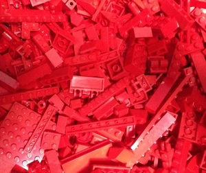 VON DEM PFUND ROTE Legosteine Stck. Stücke/ein Pfund/saubere rote Legos/1 Pfund - Bild 1 von 6