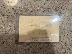 ENOS SLAUGHTER St Louis Cardinals Signed cut Signature JSA COA RARE HTF - Picture 1 of 1