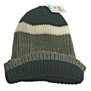 Men's Beanie Hat Tri Color One Size Simply Stryled NEW - Picture 1 of 2