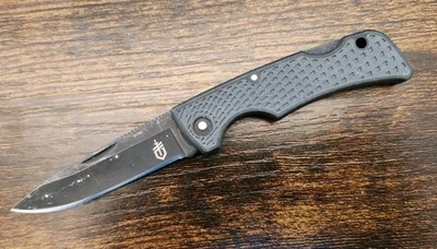 Gerber US1 USA Pocket Knife Lockback Plain Edge Blade - Great Cond. - 355 - Image 1 of 3