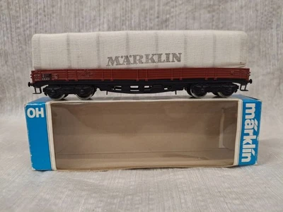 Marklin #4517 Bogie Tilt Truck - Eight-Wheeled - Covered Flat Car in Box - Image 1 of 4