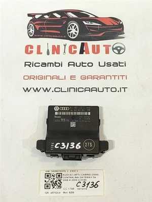 CENTRALINA GATEWAY PER AUDI A3 Cabriolet Serie (8P7) 1K0907530Q BZB benzina 179 - Immagine 1 di 4