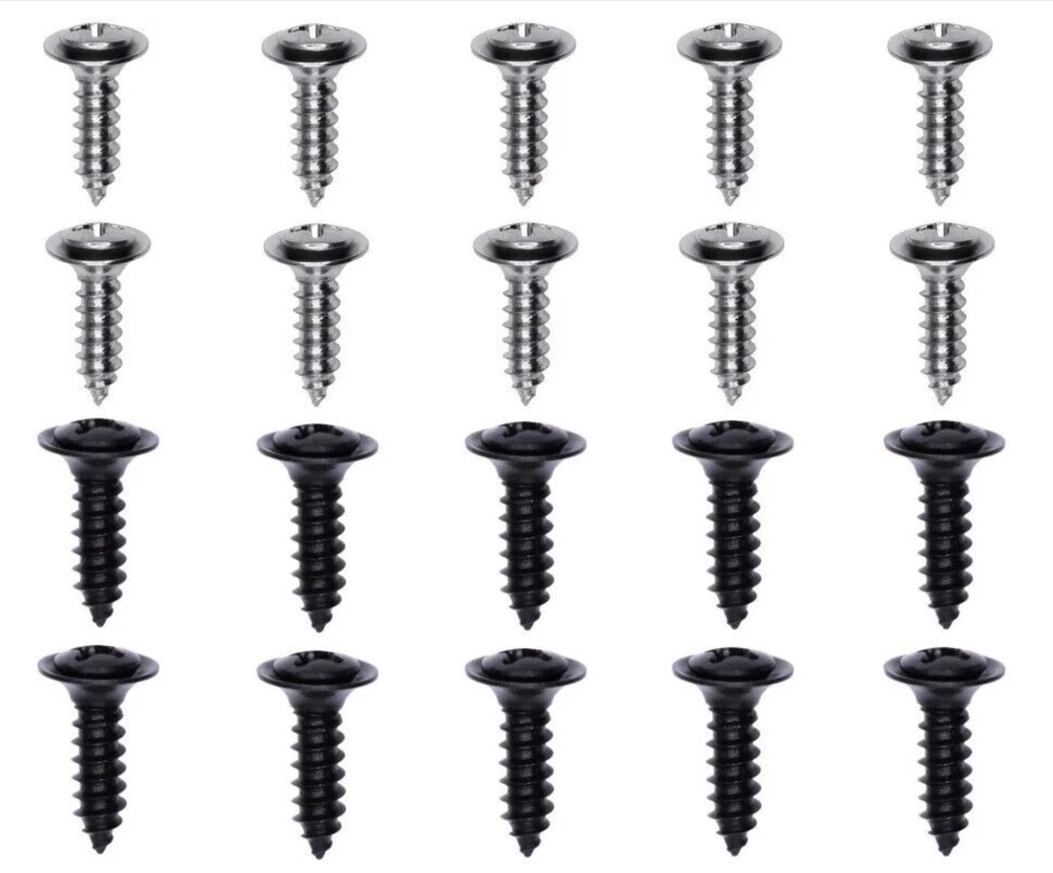 KIT 20 PC! TORNILLOS INTERIORES NEGROS/CROMADOS PARA JEEP J10 J20 CJ7 CJ5 DJ5 WAGON ETC Foto 1 de 4