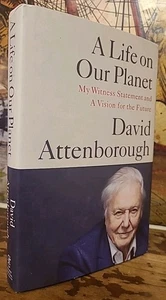 SIGNED David Attenborough 2020 A Life On Our Planet HC/DJ $26 Book First US - Bild 1 von 12
