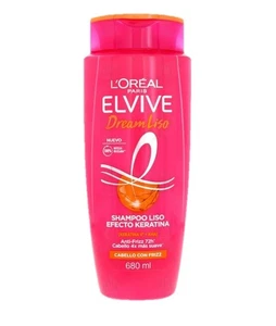 1 Champú L’Oréal ELVIVE DREAM LISO EFECTO KERATINA 680 ML (23 oz) BOTELLA GRANDE - Imagen 1 de 1