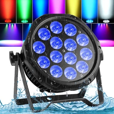 210W Waterproof Par Light DMX RGBW 14LED Stage DJ Par Can Lights Spot Lighting - Image 1 of 4