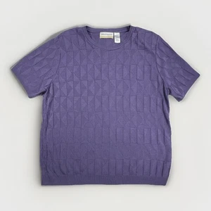 Alfred Dunner Damen Strick Top Übergröße 1X weicher Pullover Lavendel - Bild 1 von 11