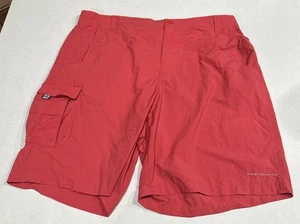 Columbia PFG Shorts Herren Extra Large Rot Cargotaschen Omnishade Angeln Schwimmen - Bild 1 von 3