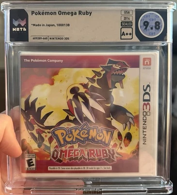 Pokémon Omega Ruby – Nintendo 3DS – WATA 9.8 A++ Sealed - Image 1 of 2
