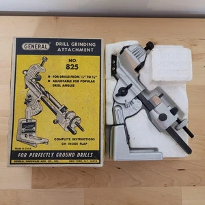 Vintage General No. 825 Drill Grinding Attachment Made in USA with Box 1/8-5/8 - Picture 1 of 11