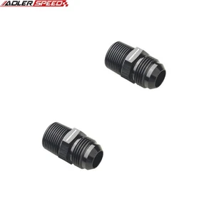 Adaptador de montaje de combustible recto ADLERSPEED 2 PIEZAS -12AN AN12 a 3/4"" NPT negro - Imagen 1 de 9