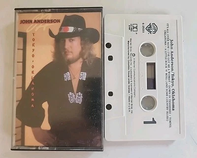 John Anderson Tokyo Oklahoma Country Music Cassette Tape 1985 Warner Brothers Foto 1 de 2