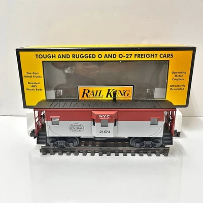 MTH Rail King No. 30-7712 New York Central Pacemaker  Bay Window Caboose NIOB - Image 1 of 4
