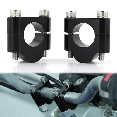 1 Pair Handlebar Riser Mount Clamp Fit For HONDA Deauville NT 700 V 2006-2016 - Image 1 of 4