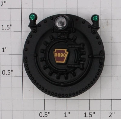 Lionel 675-14 Boiler Front Complete with #5690 Maroon Keystone - Image 1 of 2