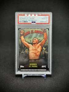 George St. Pierre 2024 Topps UFC NYC Titans of the Mecca SP PSA 10 - Picture 1 of 3