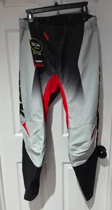 Fly Racing Kinetic DBK Pants Grey/Black/Red - Size 30 BMX Mountain Dirtbike - Picture 1 of 9