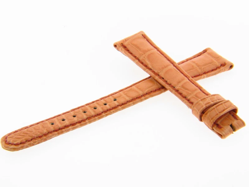 Correa de reloj de cuero genuino Roger Dubuis 18 mm H37 largo desnudo/desnudo Foto 1 de 1