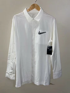 Unreleased Nike SuperBowl LIV Media Night White Button Up BQ9303-100 Mens L NEW - Picture 1 of 7