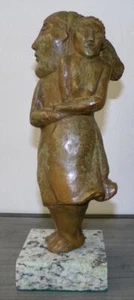 JOSE LUIS CUEVAS BRONZE SCULPTURE "BEATRIZ DEL CARMEN Y JLC" SIGNED AND NUMBERED - Picture 1 of 6