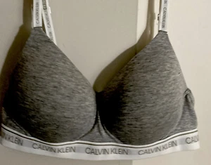 Calvin Klein Women's Modern Lightly Lined Bra, Gray M - Picture 1 of 12