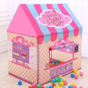 Rosa Princesa Castillo Casa de Juego Grande Interior/Exterior Juego Tienda Niño Bebé Juguete Regalo - Imagen 1 de 12
